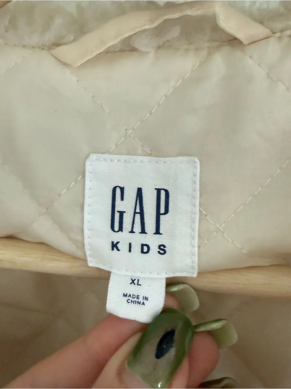 Gap Kids girls outdoor cozy cream sherpa shearling vest size 12